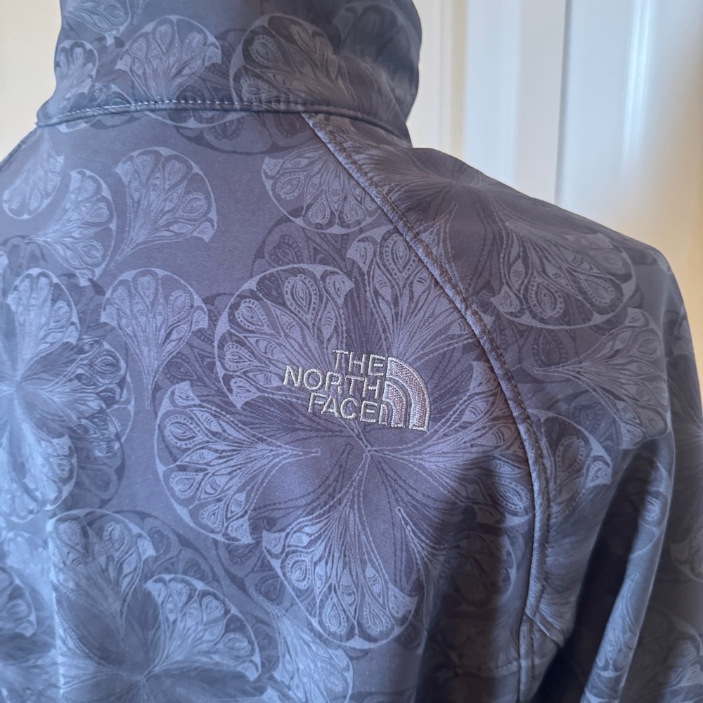 The North Face Apex Bionic Jacket Black Gray Full Zip Soft Shell Jacket Womans M - Picture 5 of 12
